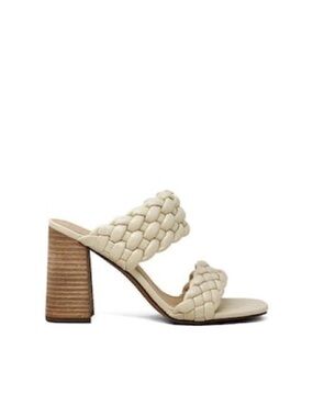 Women’s SHU SHOP Heaven bone braided heeled sandals- Size 6.5